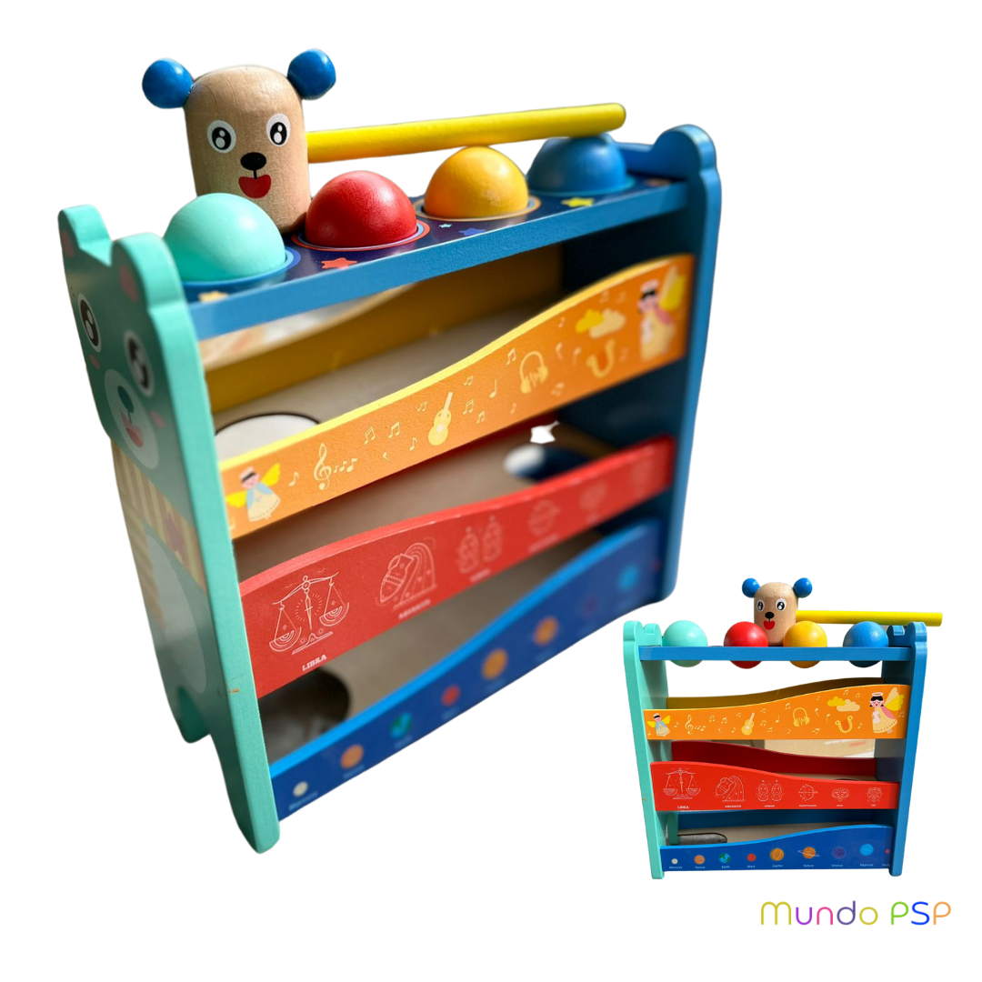 Juego martillo madera